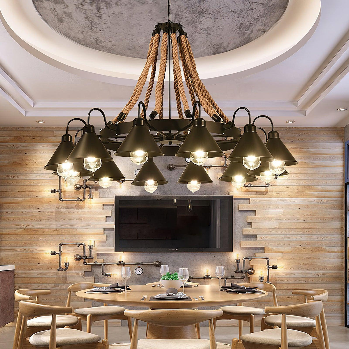 Orelalelle Industrial Chandelier