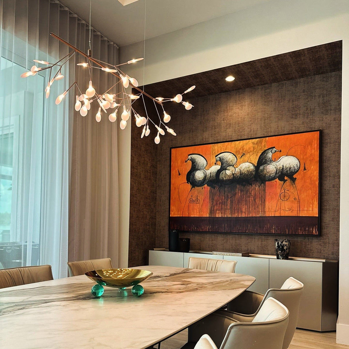 Zisha Branch Chandelier