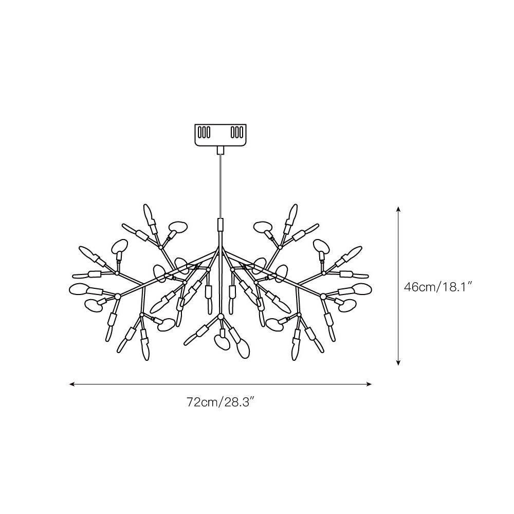 Zisha Branch Chandelier