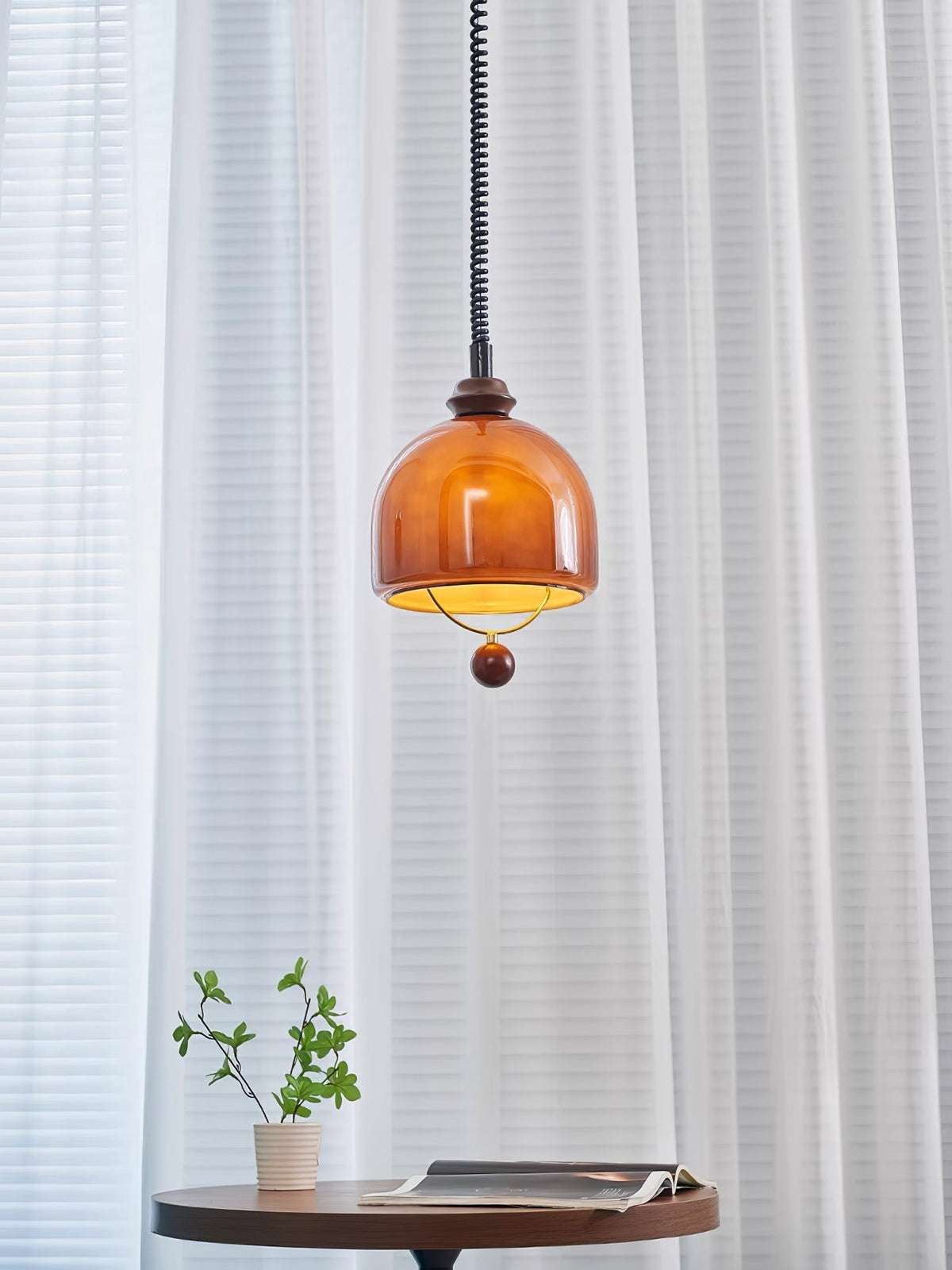Elveise MInimalist Wood Pendant Light
