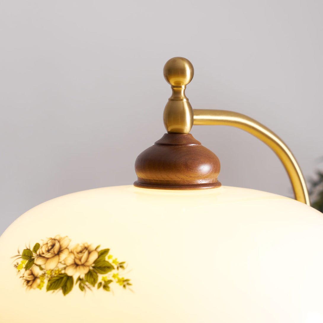 Volorel Vintage Glass Floor Lamp