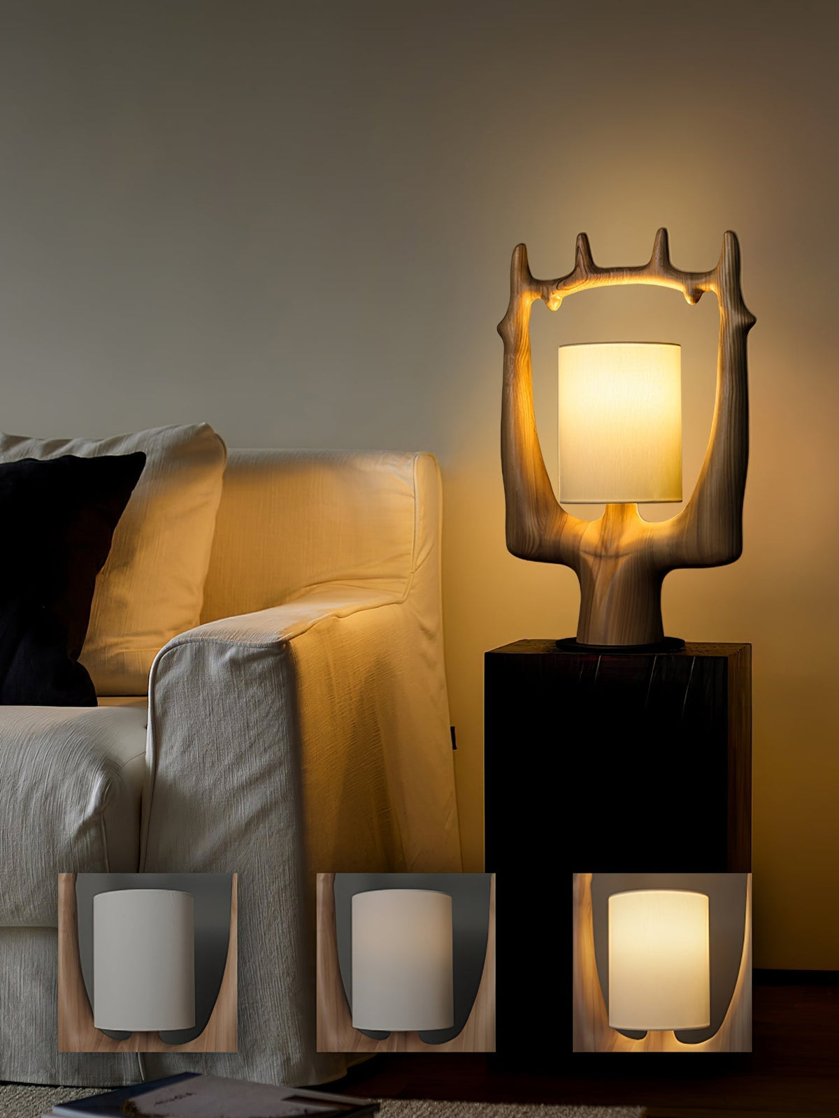Roise Nature Wood Table Lamp