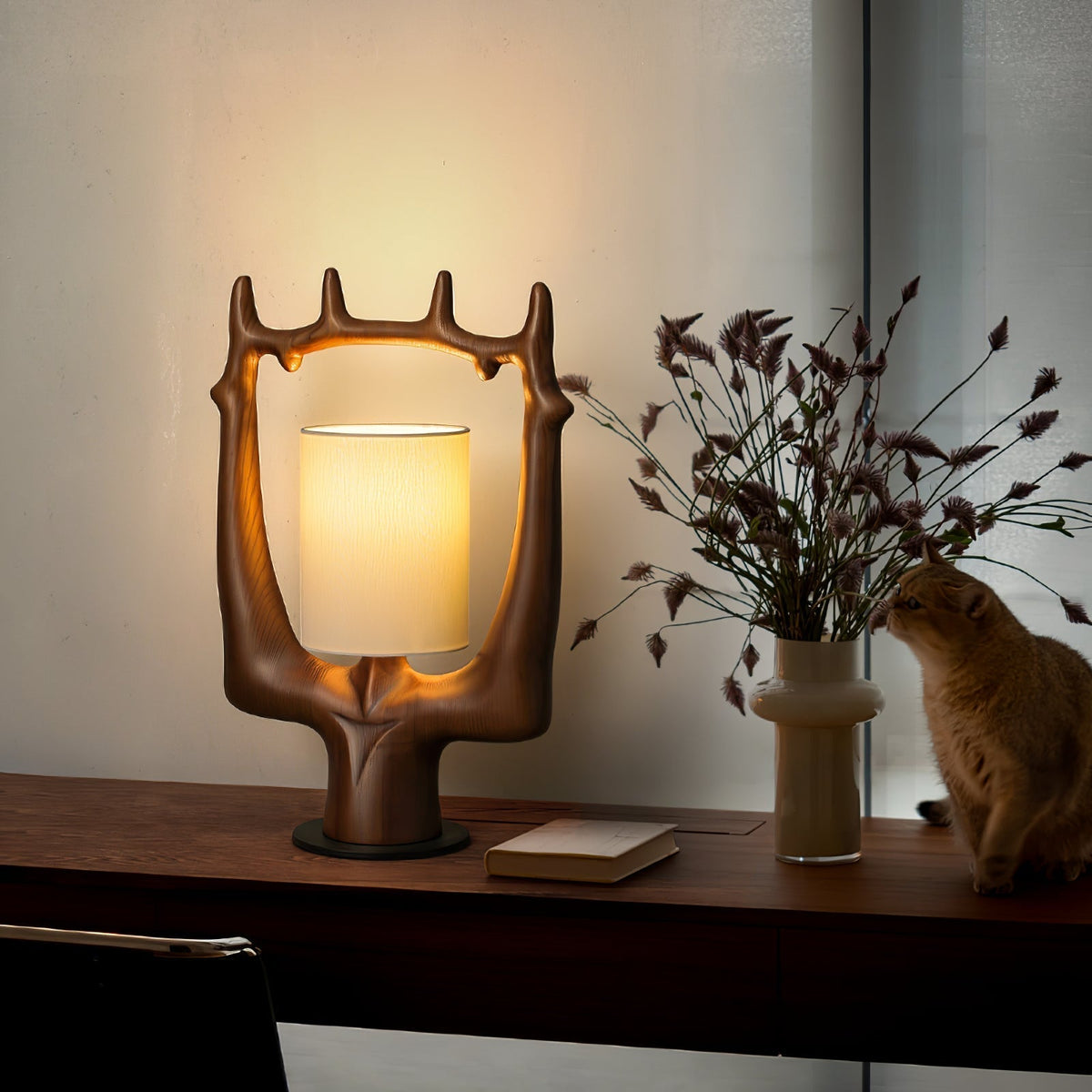 Roise Nature Wood Table Lamp