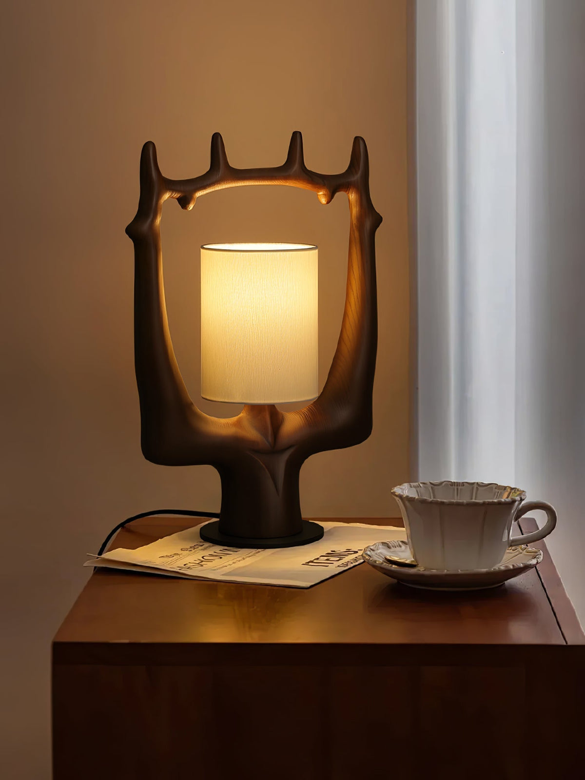 Roise Nature Wood Table Lamp