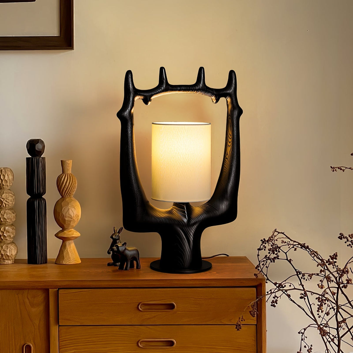 Roise Nature Wood Table Lamp