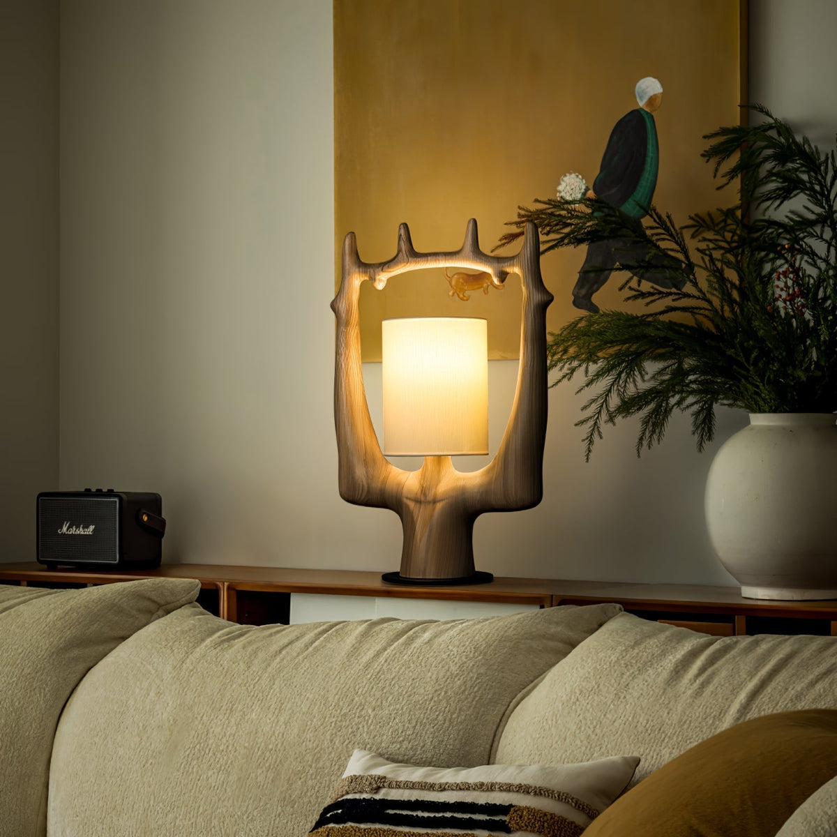 Roise Nature Wood Table Lamp