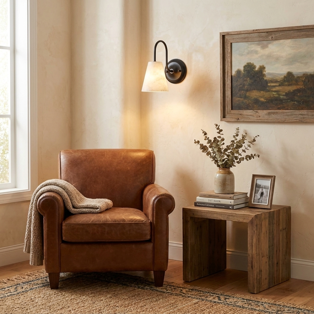 Yelmont Alabaster Wall Sconce
