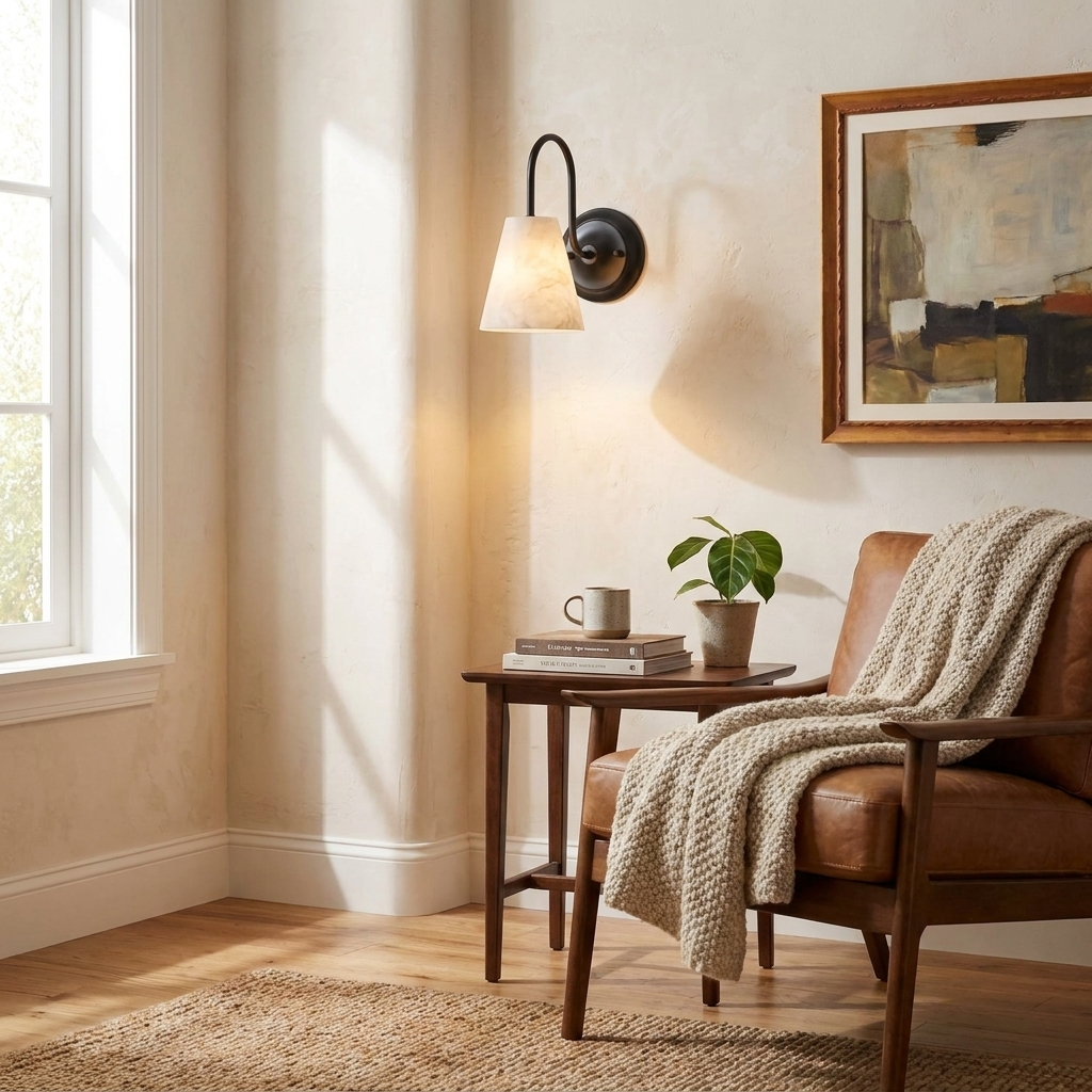 Yelmont Alabaster Wall Sconce