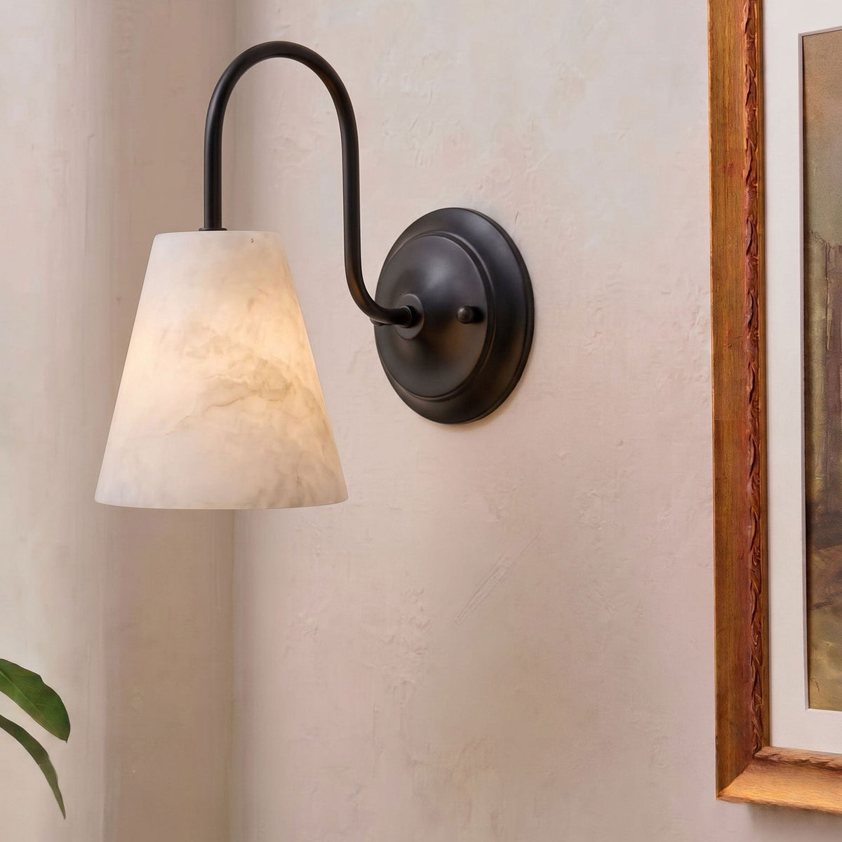 Yelmont Alabaster Wall Sconce