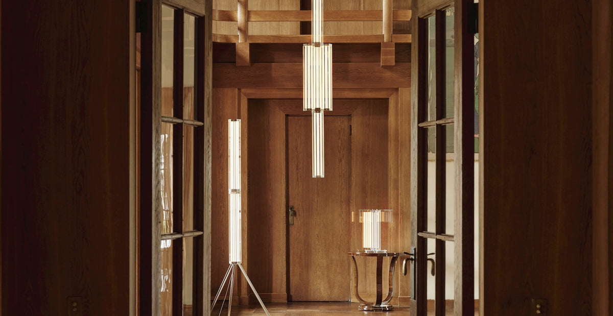 Hexagonal Glass Pendant Lamp