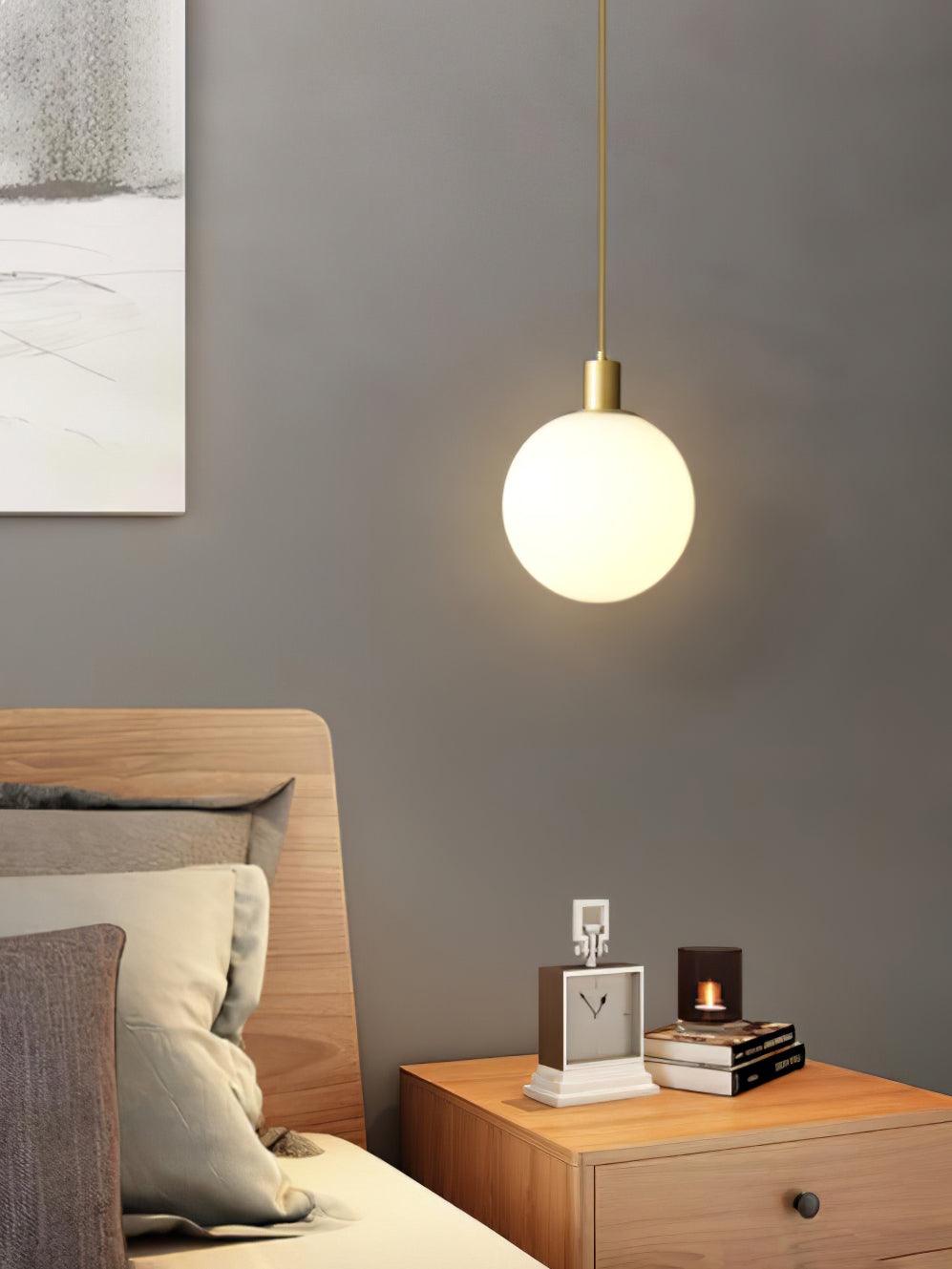 Deven Brass Globe Pendant Light