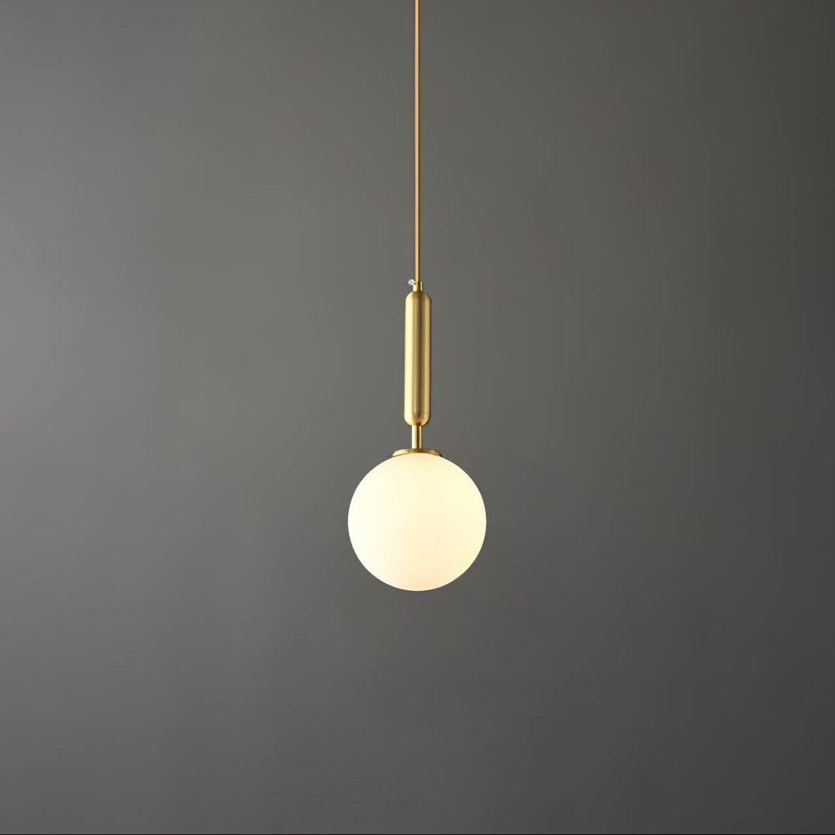 Deven Brass Globe Pendant Light