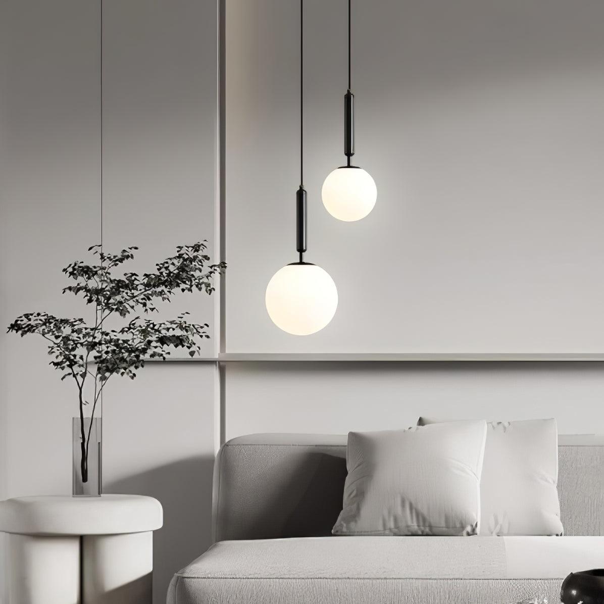 Deven Brass Globe Pendant Light