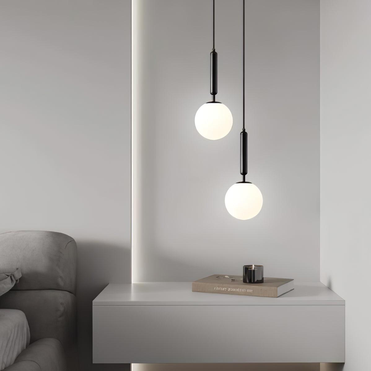 Deven Brass Globe Pendant Light
