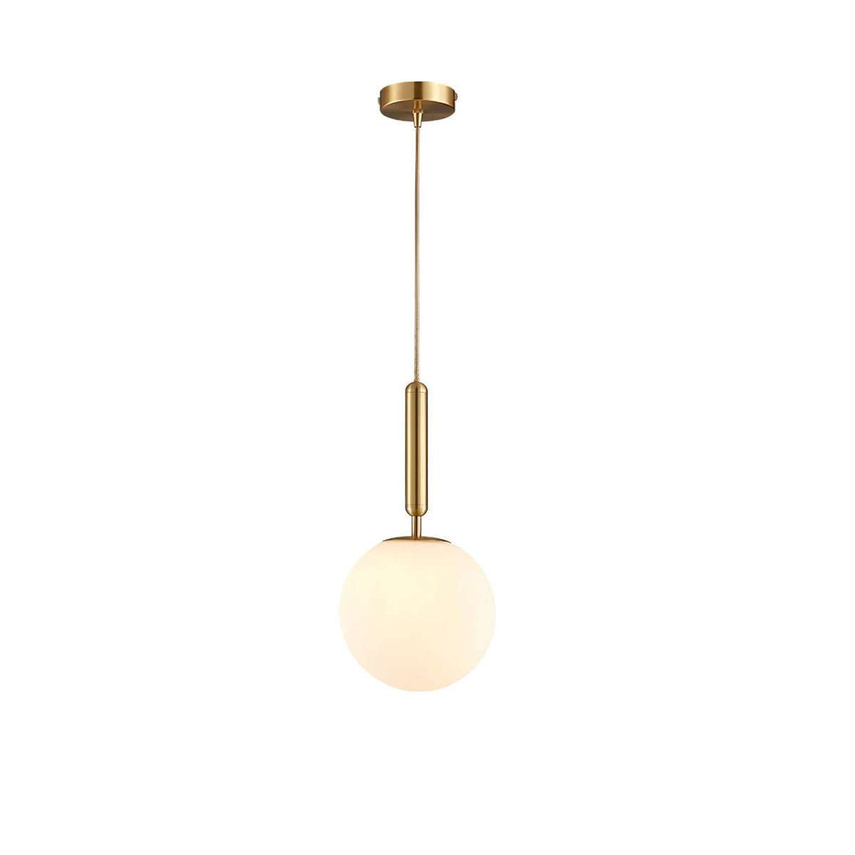 Deven Brass Globe Pendant Light