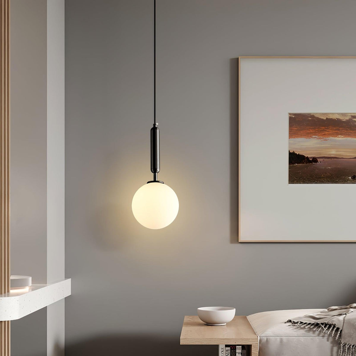 Deven Brass Globe Pendant Light