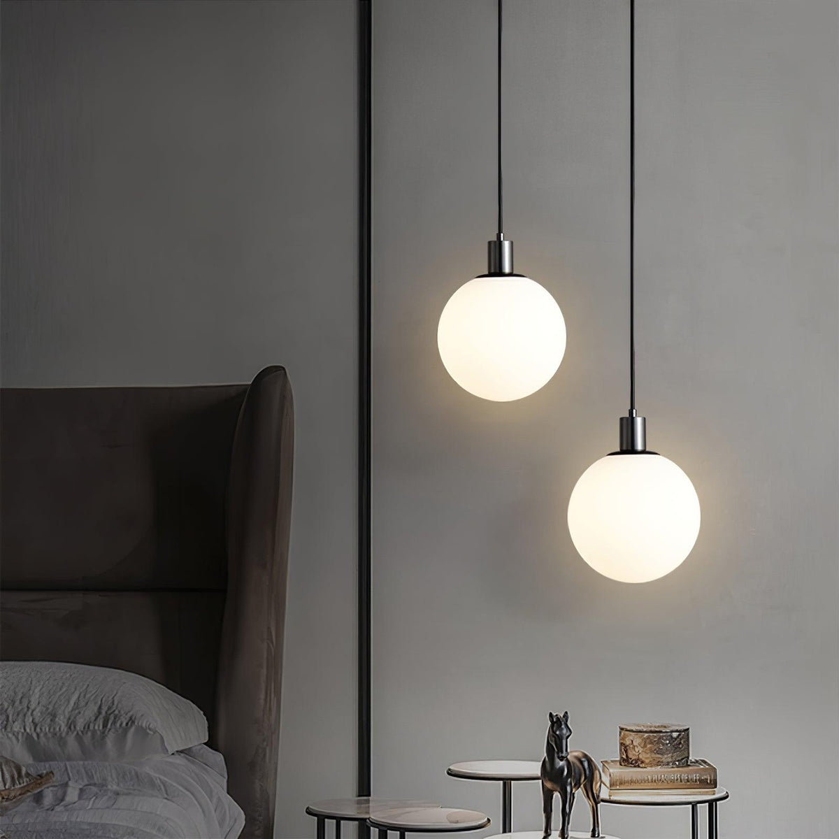 Deven Brass Globe Pendant Light