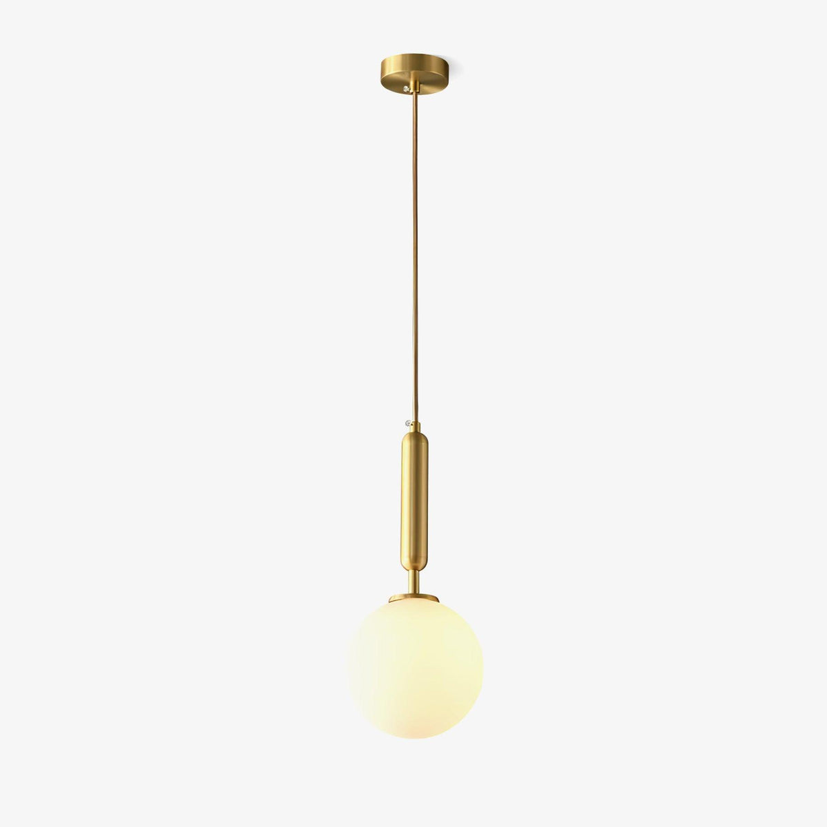 Deven Brass Globe Pendant Light