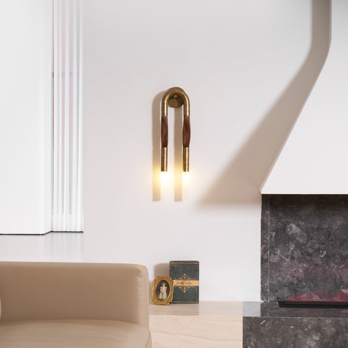 Fazen Horsehair Indoor Wall Light