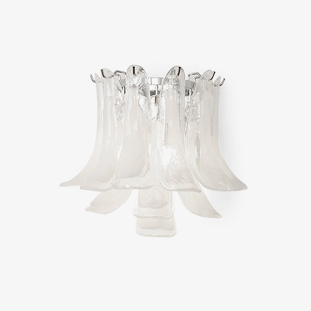 Celarelle Wall Lamp Petal Glass Horseshoe Shaped Minimalist