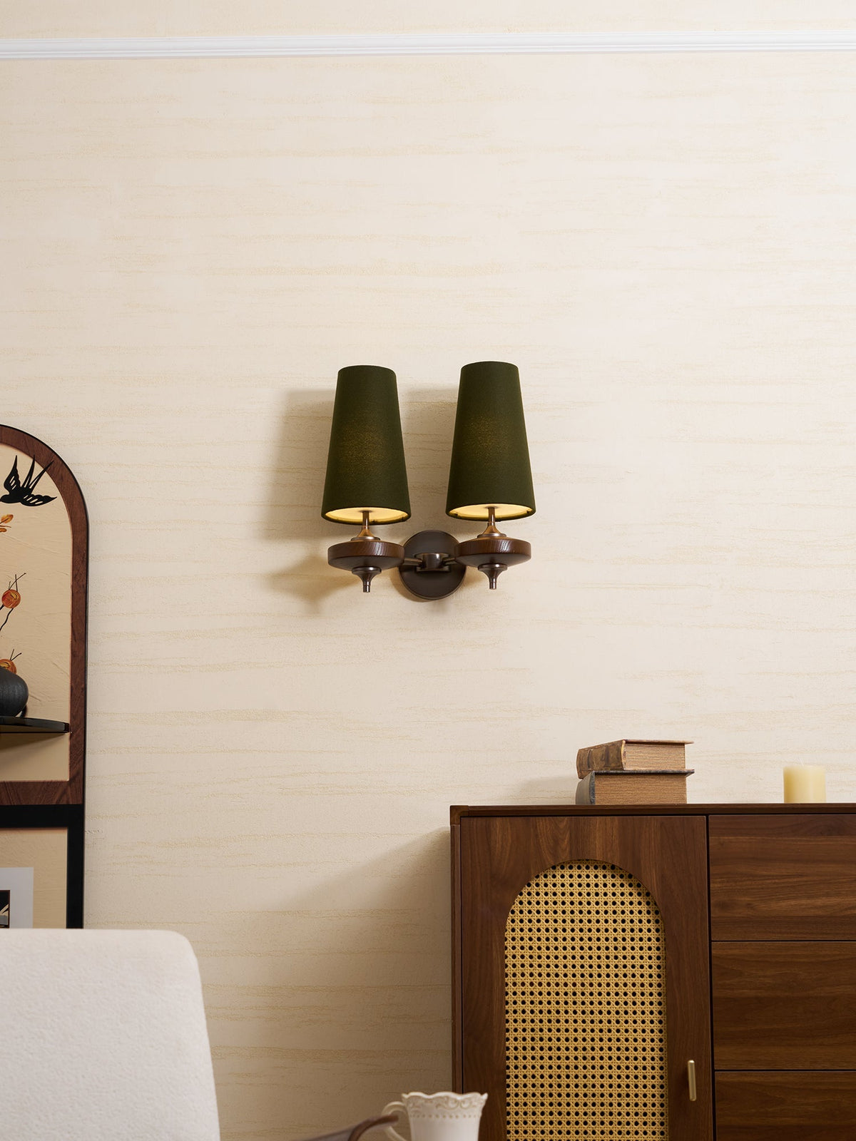 Halen Twin Shade Indoor Wall Light