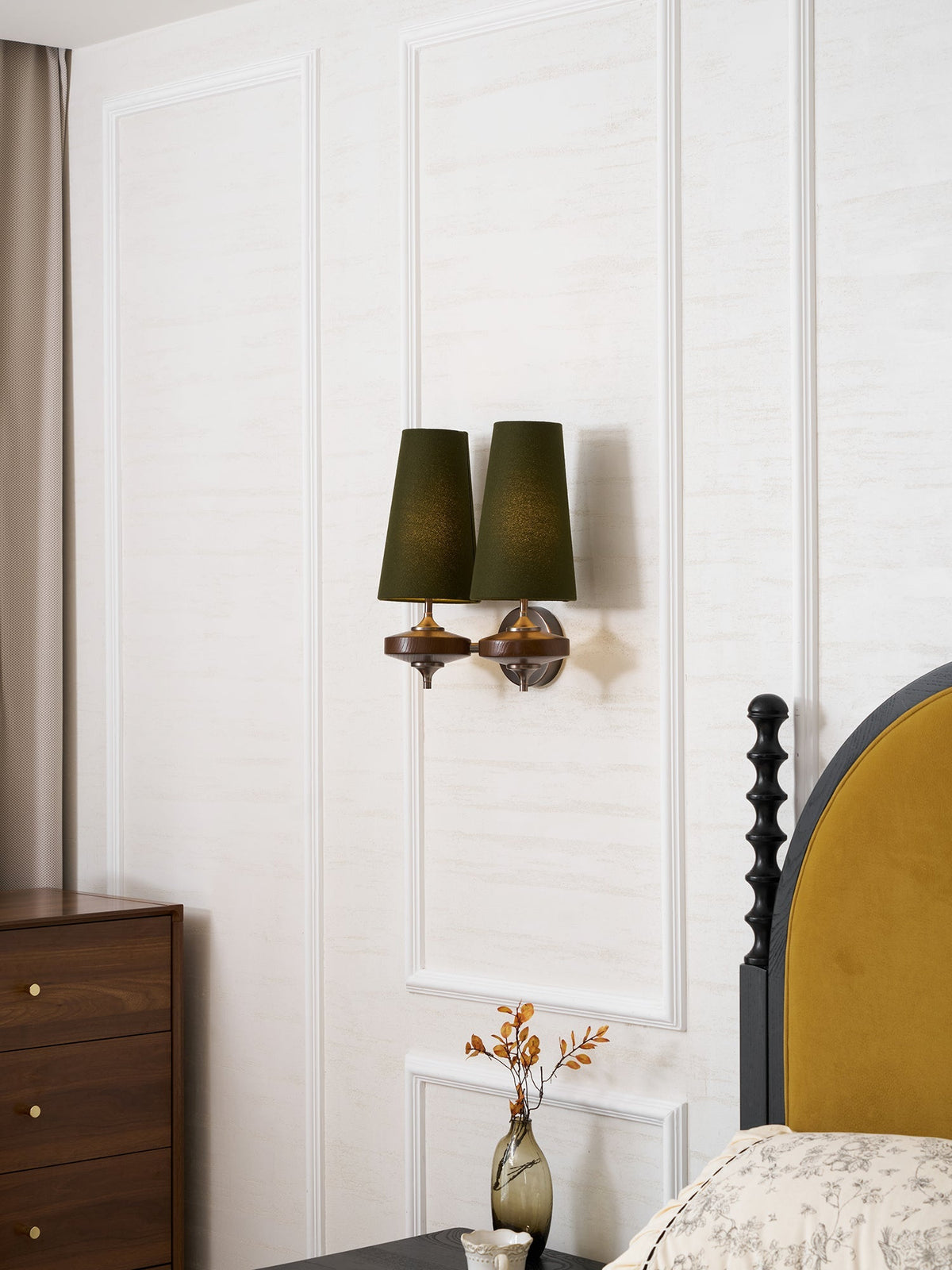 Halen Twin Shade Indoor Wall Light