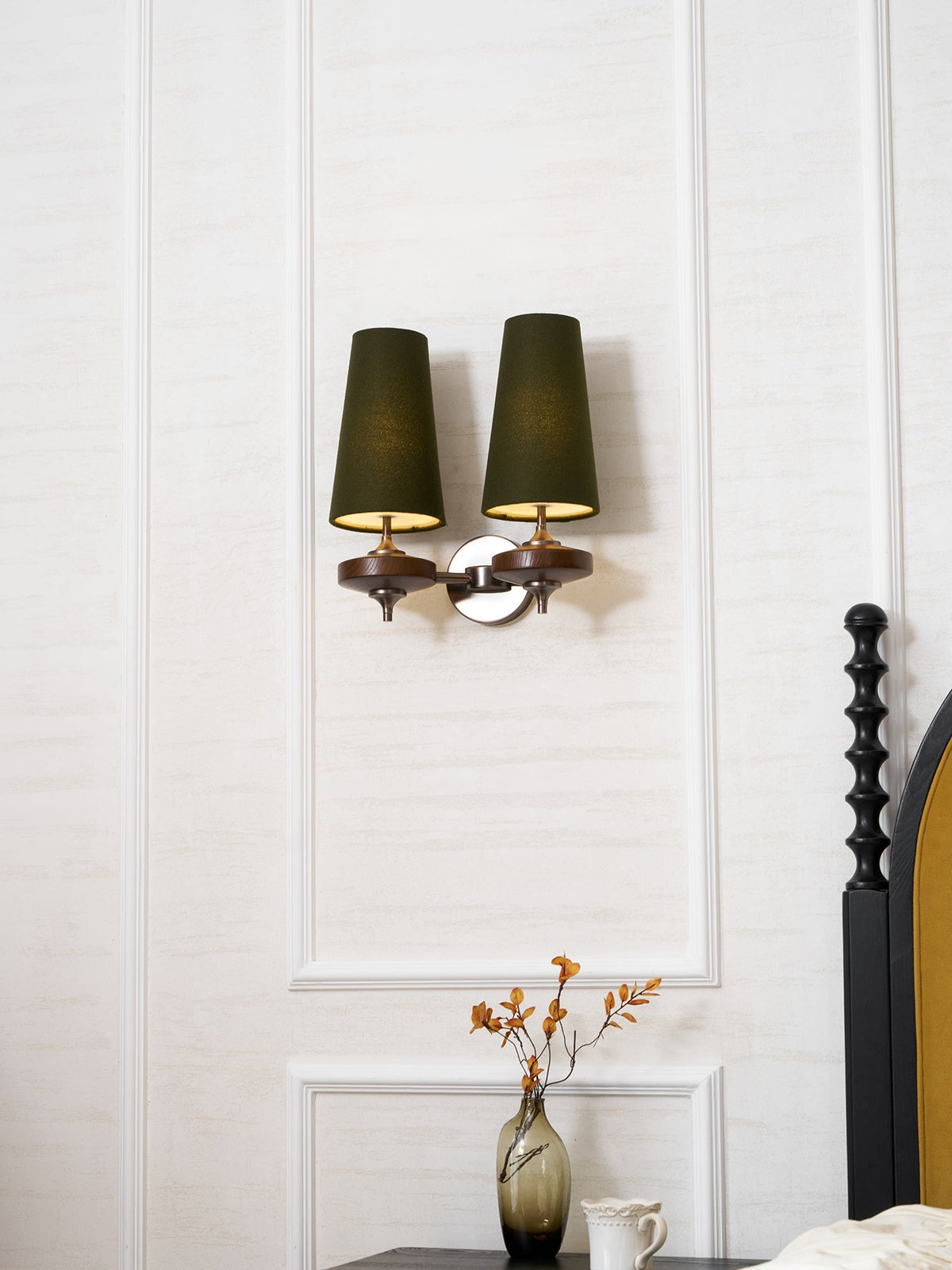 Halen Twin Shade Indoor Wall Light