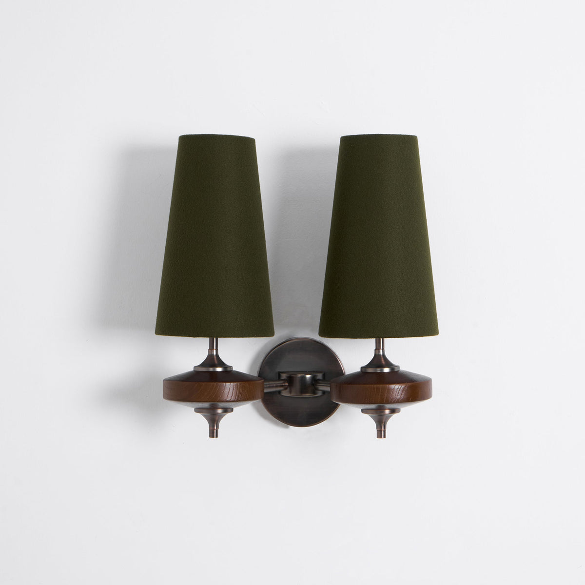 Halen Twin Shade Indoor Wall Light