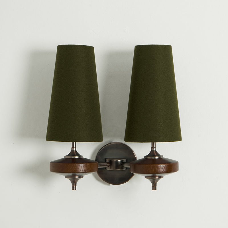Halen Twin Shade Indoor Wall Light