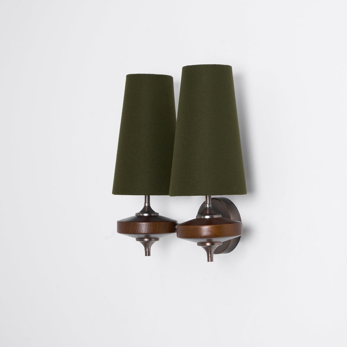 Halen Twin Shade Indoor Wall Light