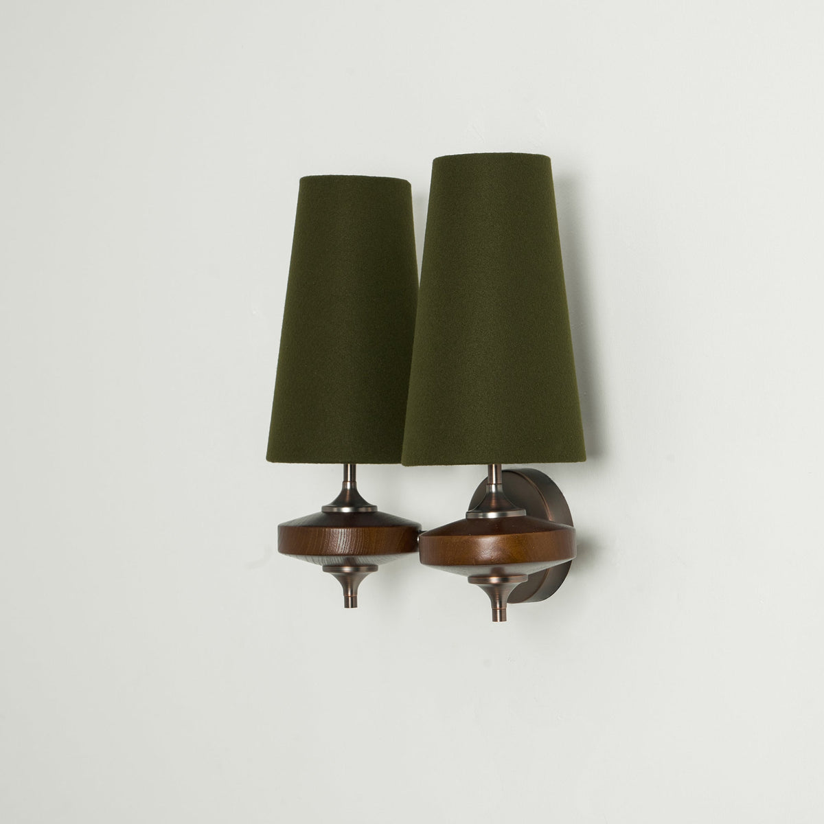 Halen Twin Shade Indoor Wall Light