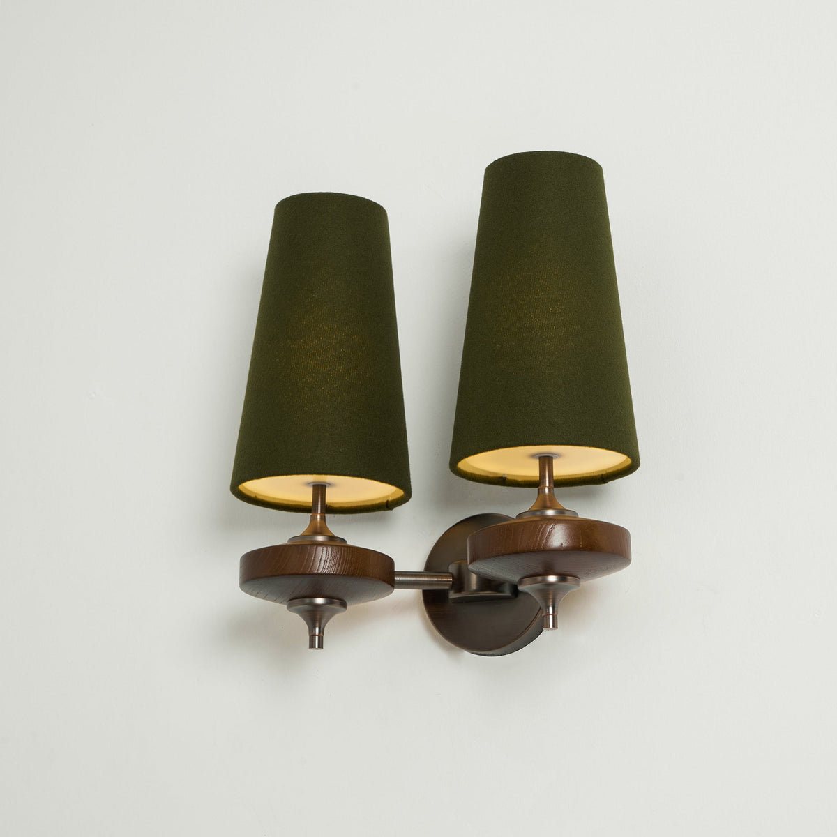 Halen Twin Shade Indoor Wall Light