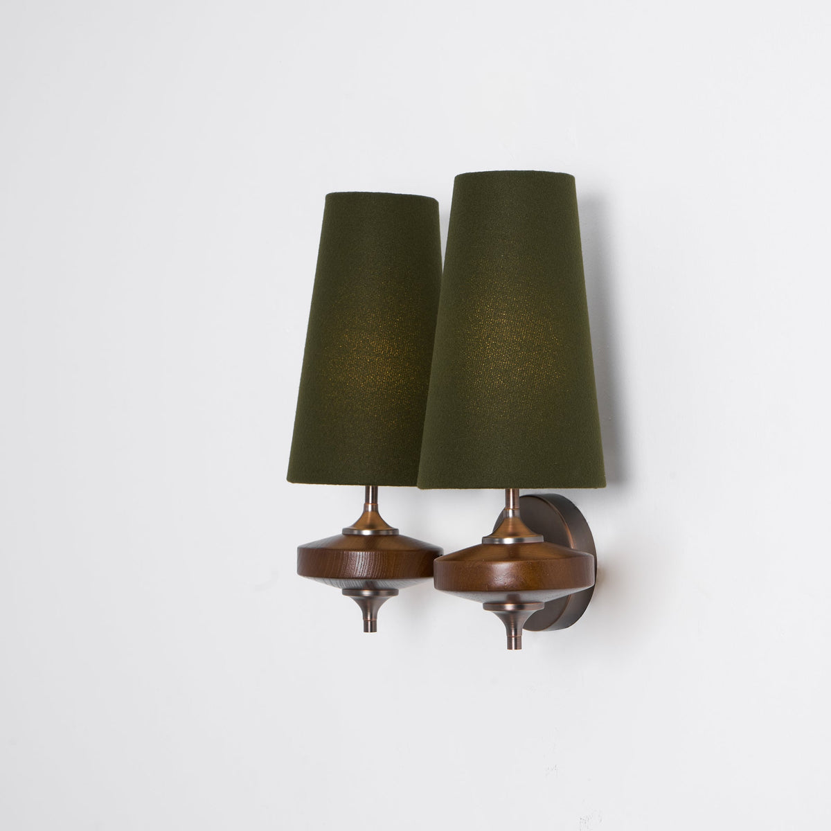 Halen Twin Shade Indoor Wall Light