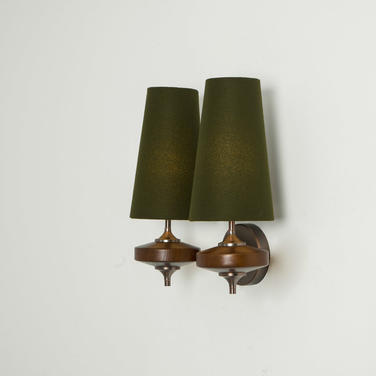 Halen Twin Shade Indoor Wall Light