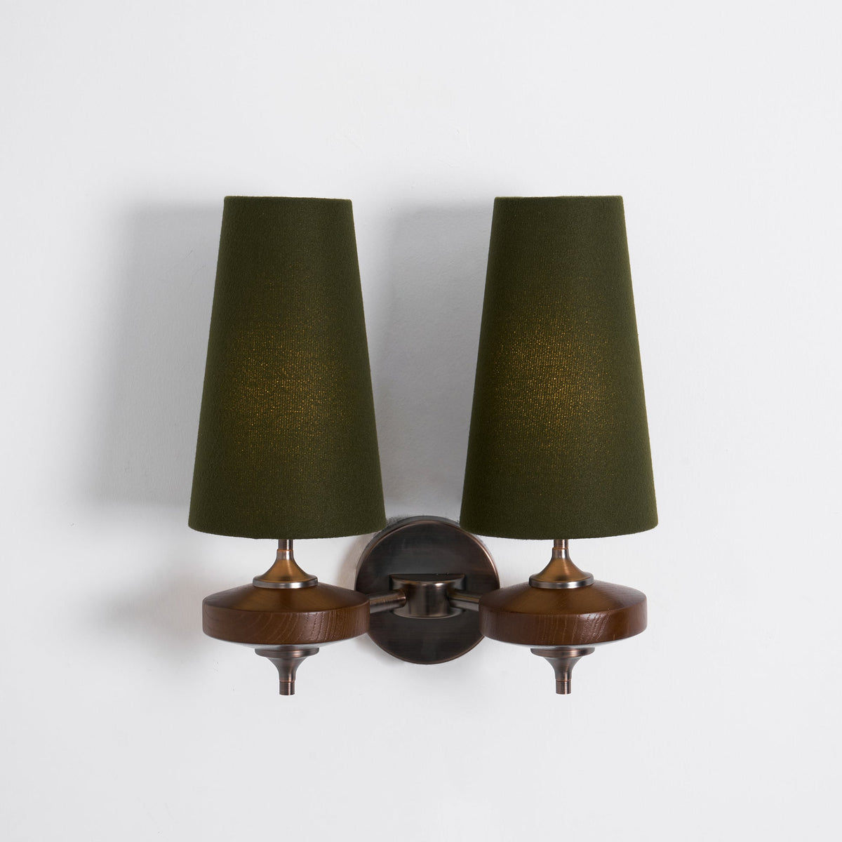 Halen Twin Shade Indoor Wall Light