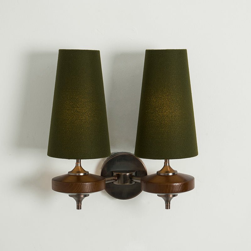 Halen Twin Shade Indoor Wall Light