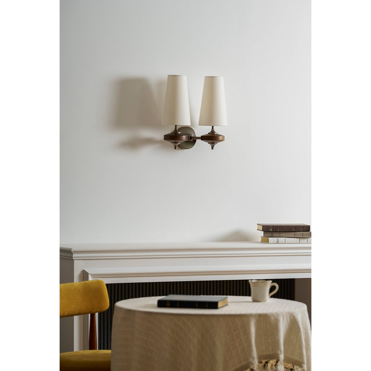 Halen Twin Shade Indoor Wall Light