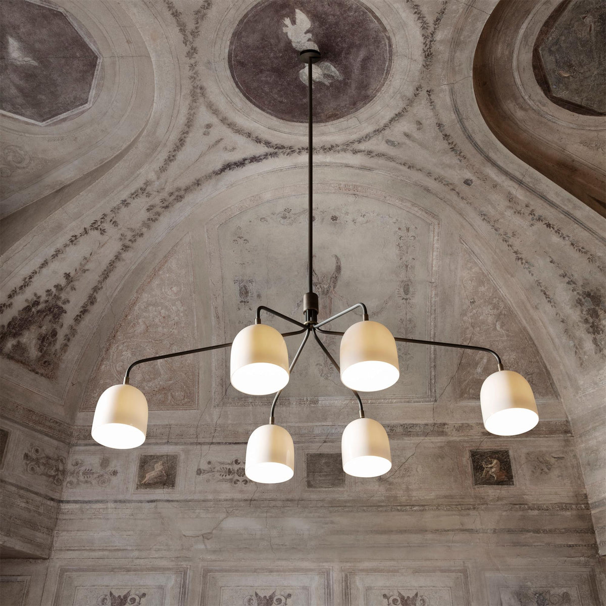 Casorira Chandelier Black Brass Industrial