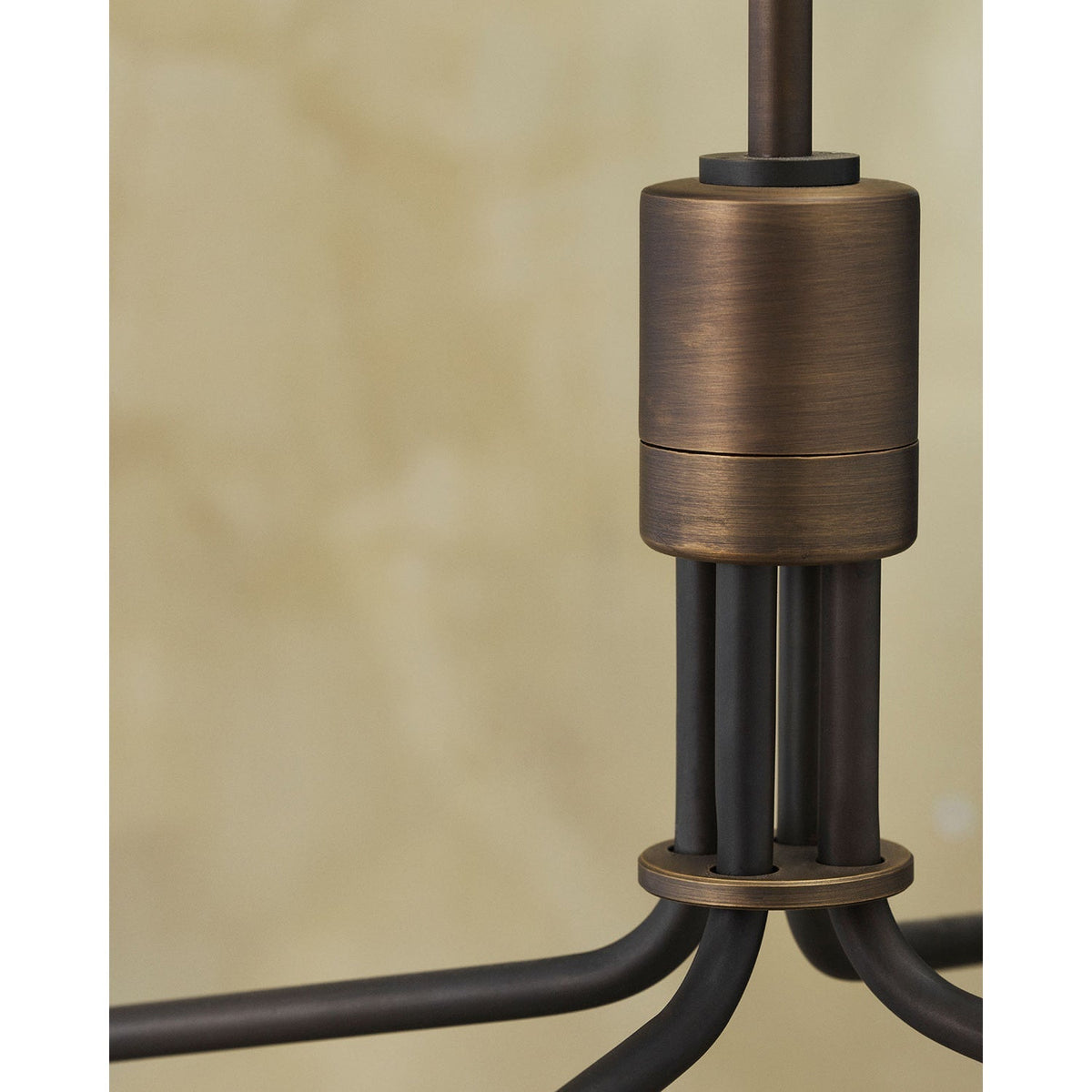 Casorira Chandelier Black Brass Industrial