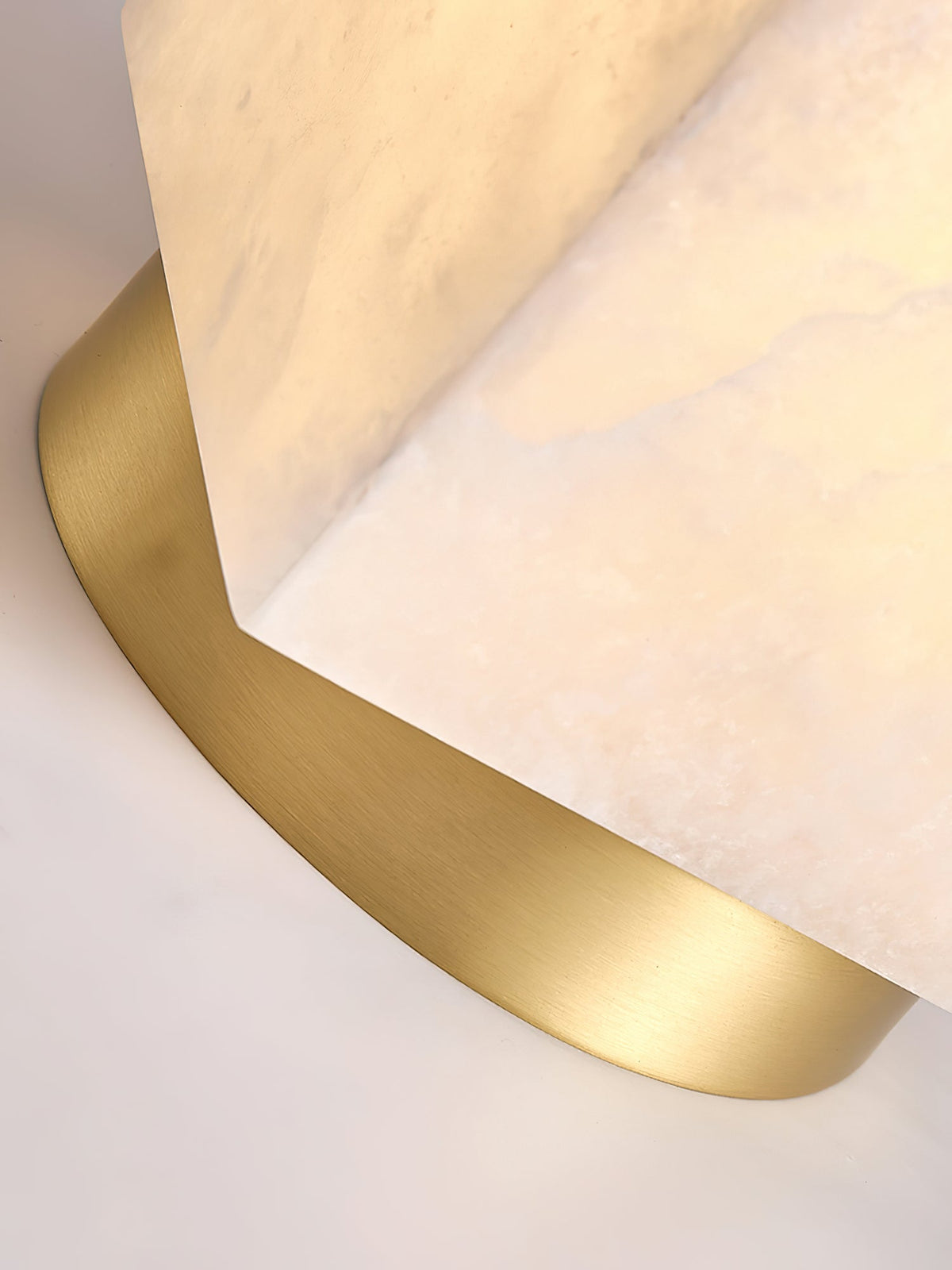 Usilia Modern Minimalist Brass Alabaster Ceiling Light