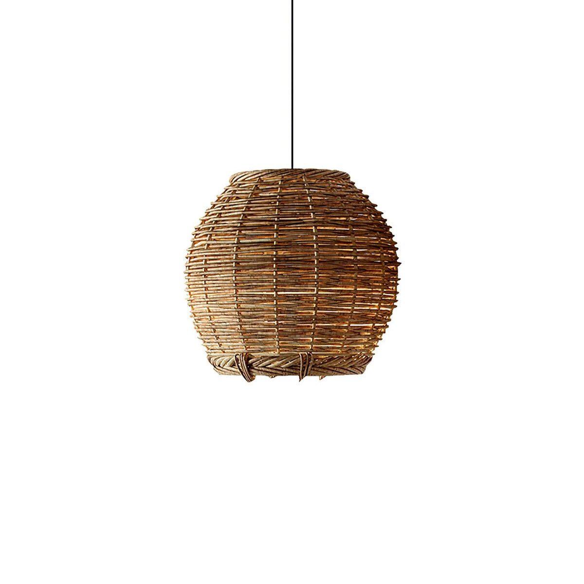 Wickora Vintage Wicker Pendant Lamp