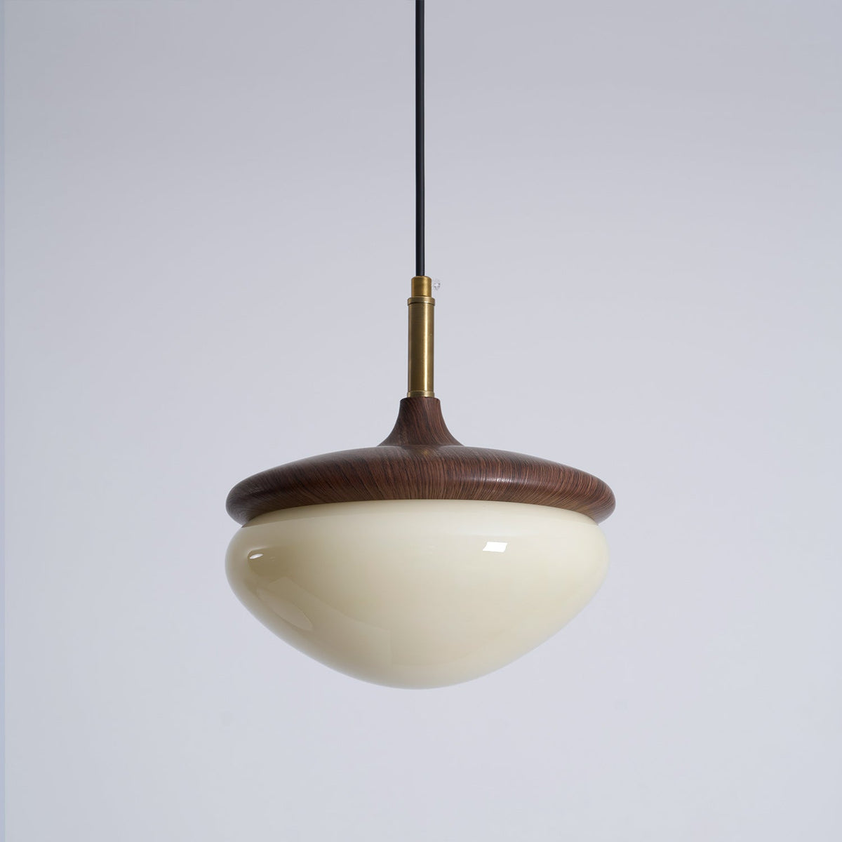 Ivydale Walnut Fabric Pendant Light