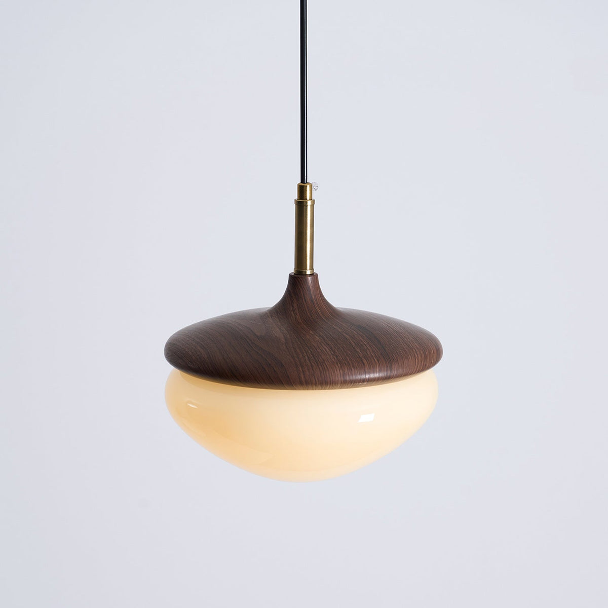 Ivydale Walnut Fabric Pendant Light