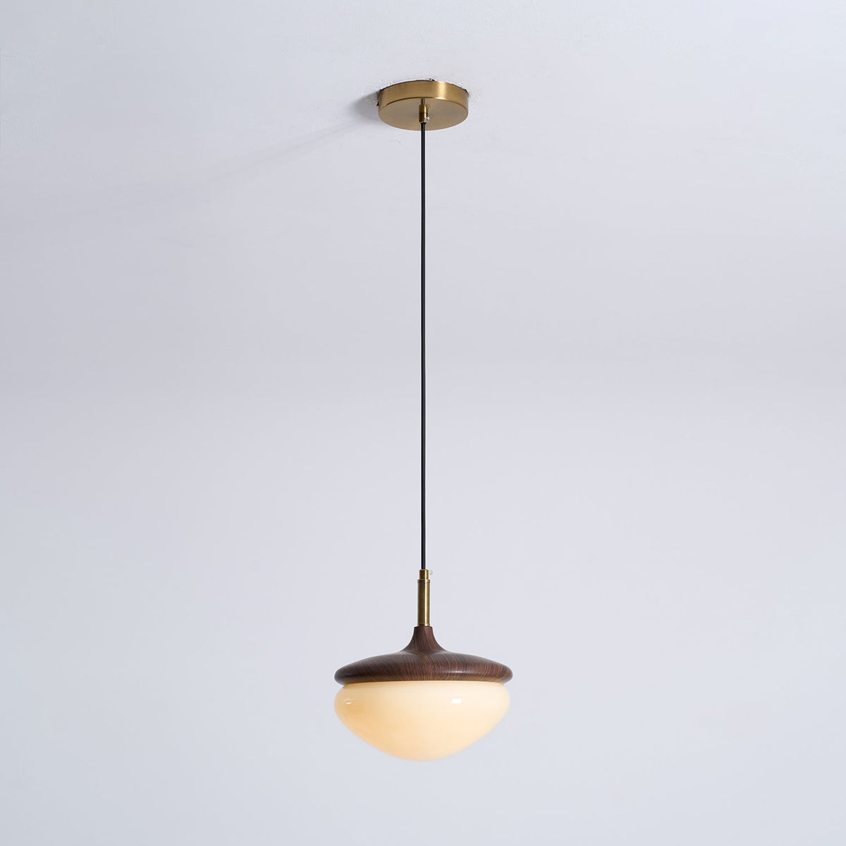 Ivydale Walnut Fabric Pendant Light
