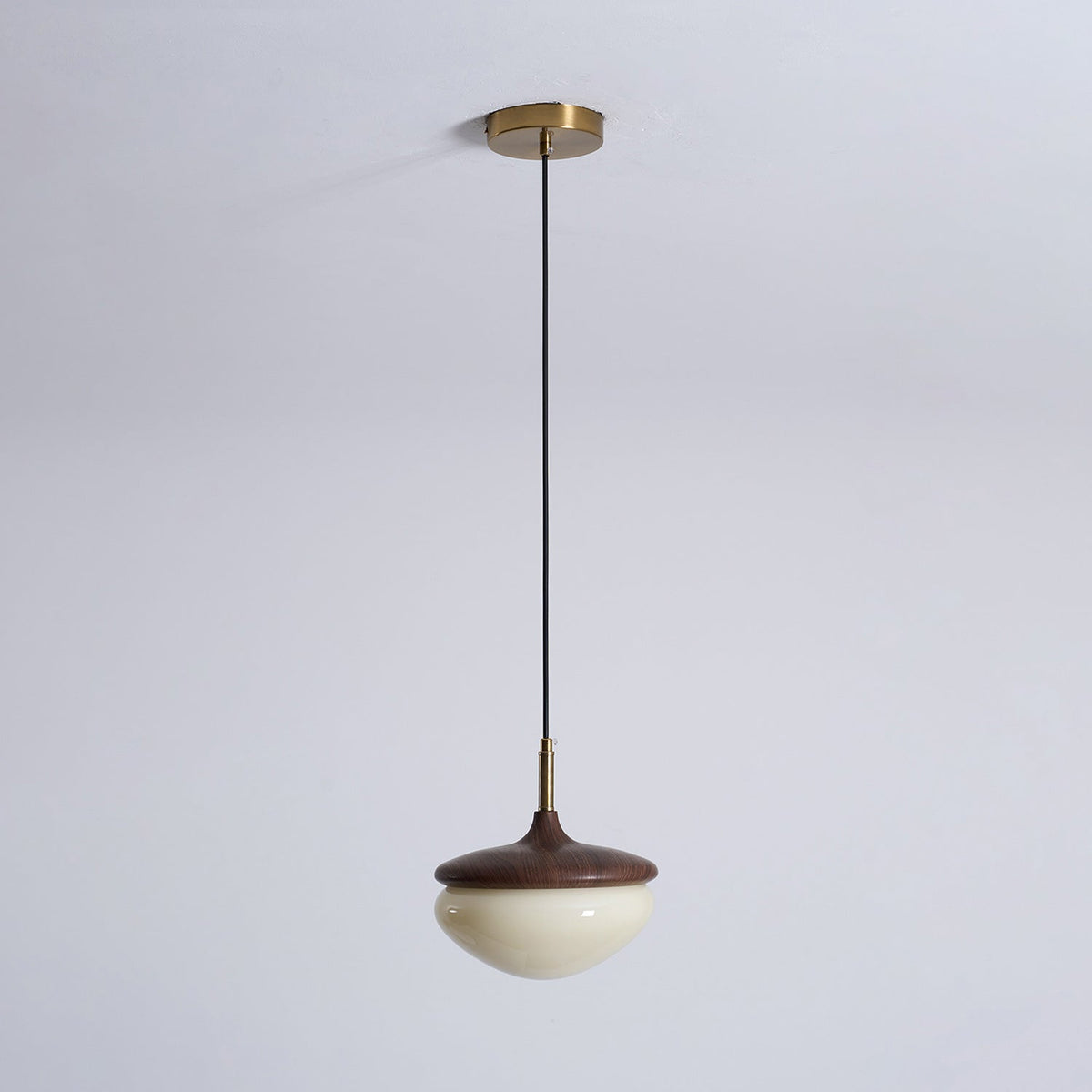 Ivydale Walnut Fabric Pendant Light