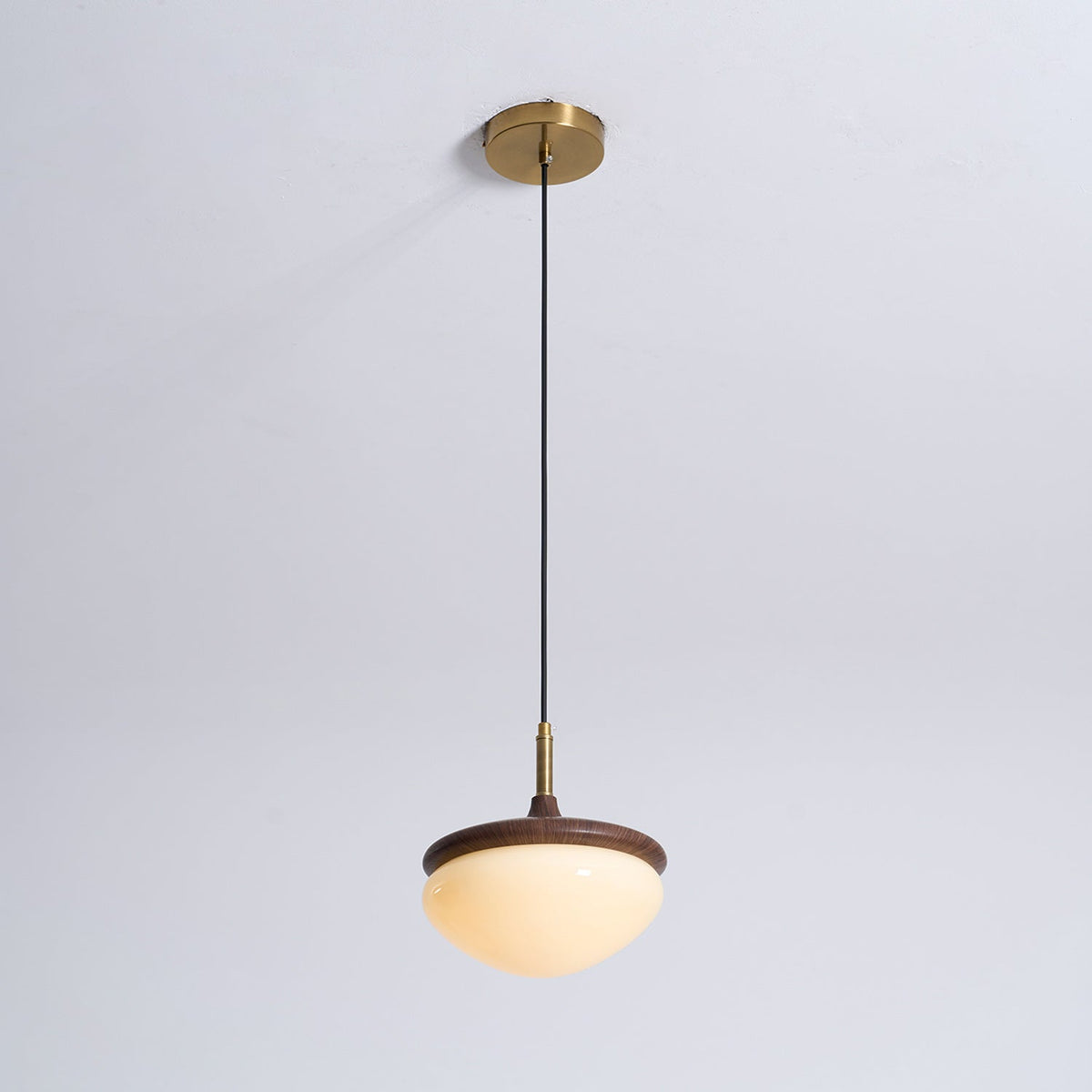 Ivydale Walnut Fabric Pendant Light