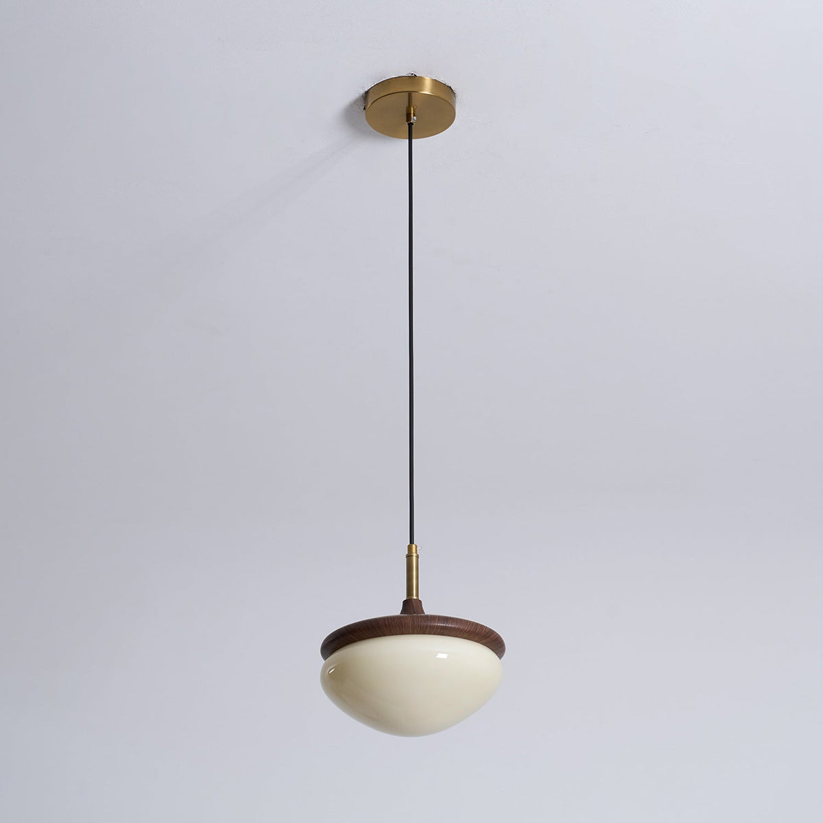 Ivydale Walnut Fabric Pendant Light