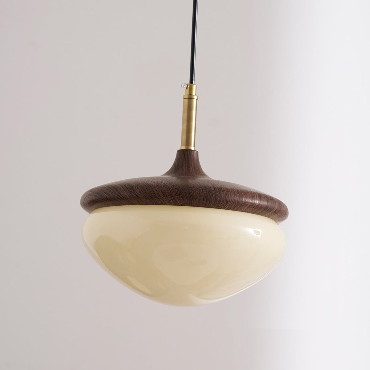 Ivydale Walnut Fabric Pendant Light