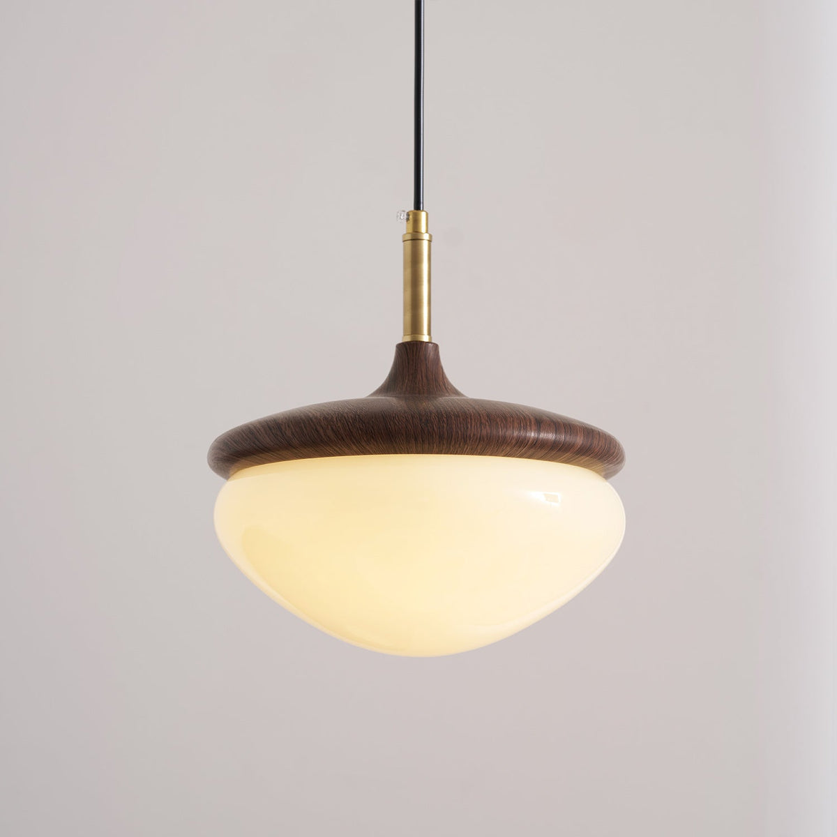 Ivydale Walnut Fabric Pendant Light