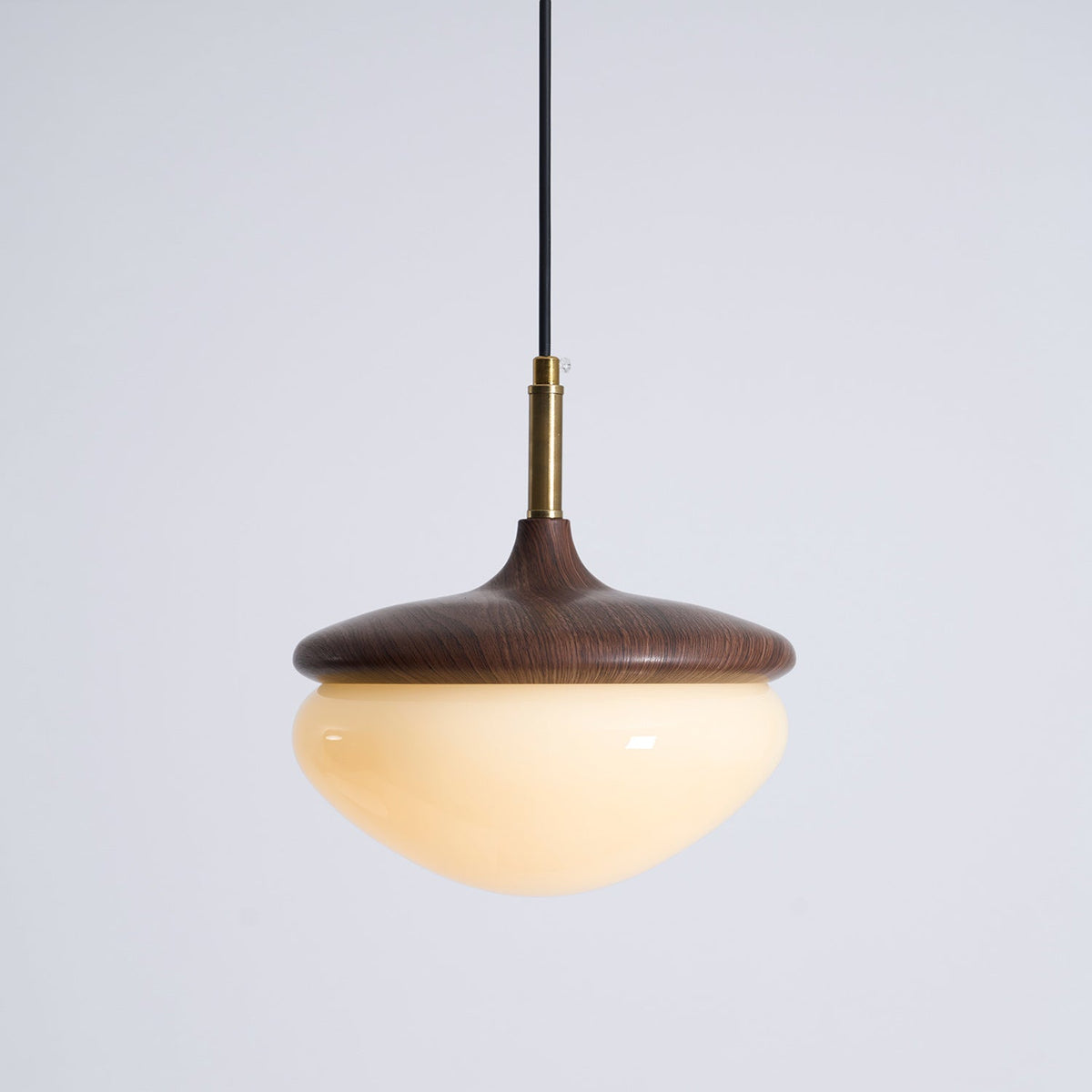 Ivydale Walnut Fabric Pendant Light
